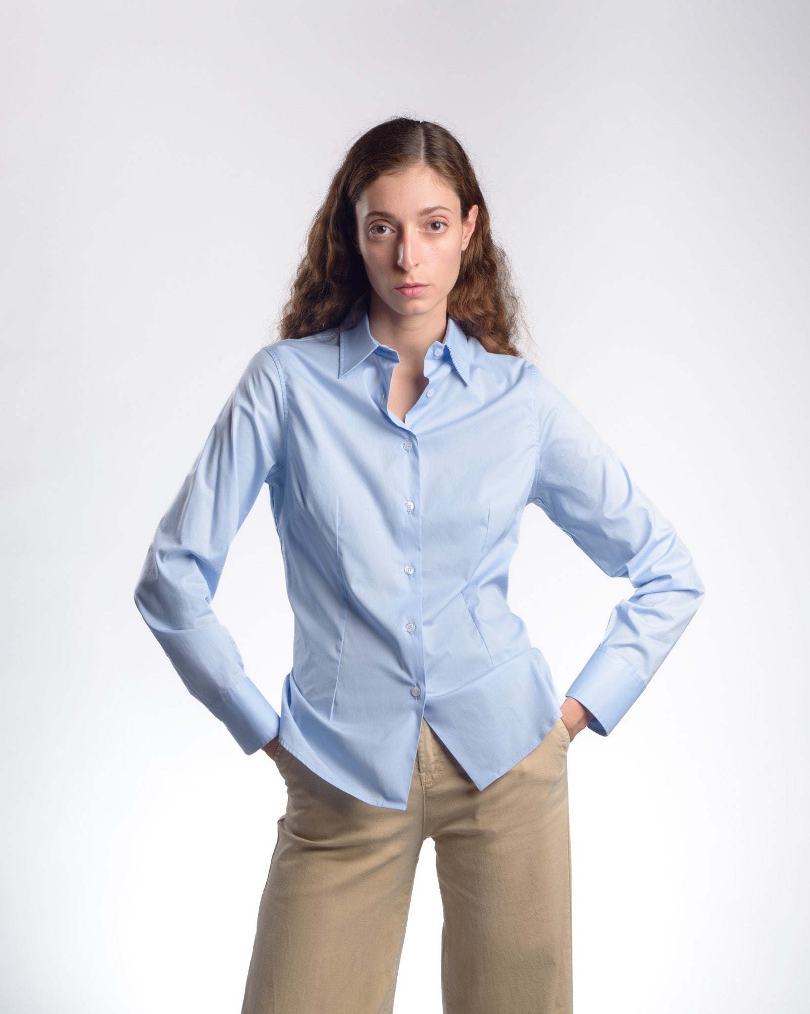 Camicia da donna DANIELA in Popeline stretch