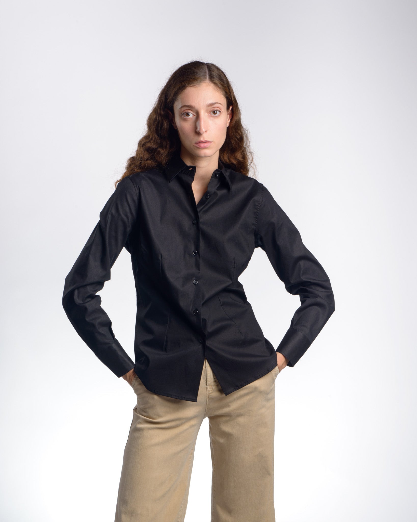 Camicia da donna DANIELA in Popeline stretch