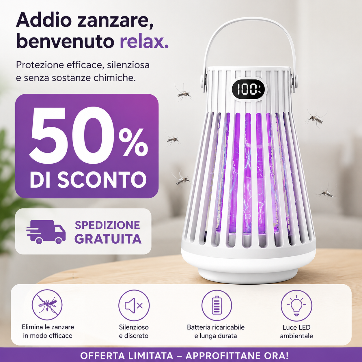 La Lampada Anti-Zanzare che Funziona Davvero