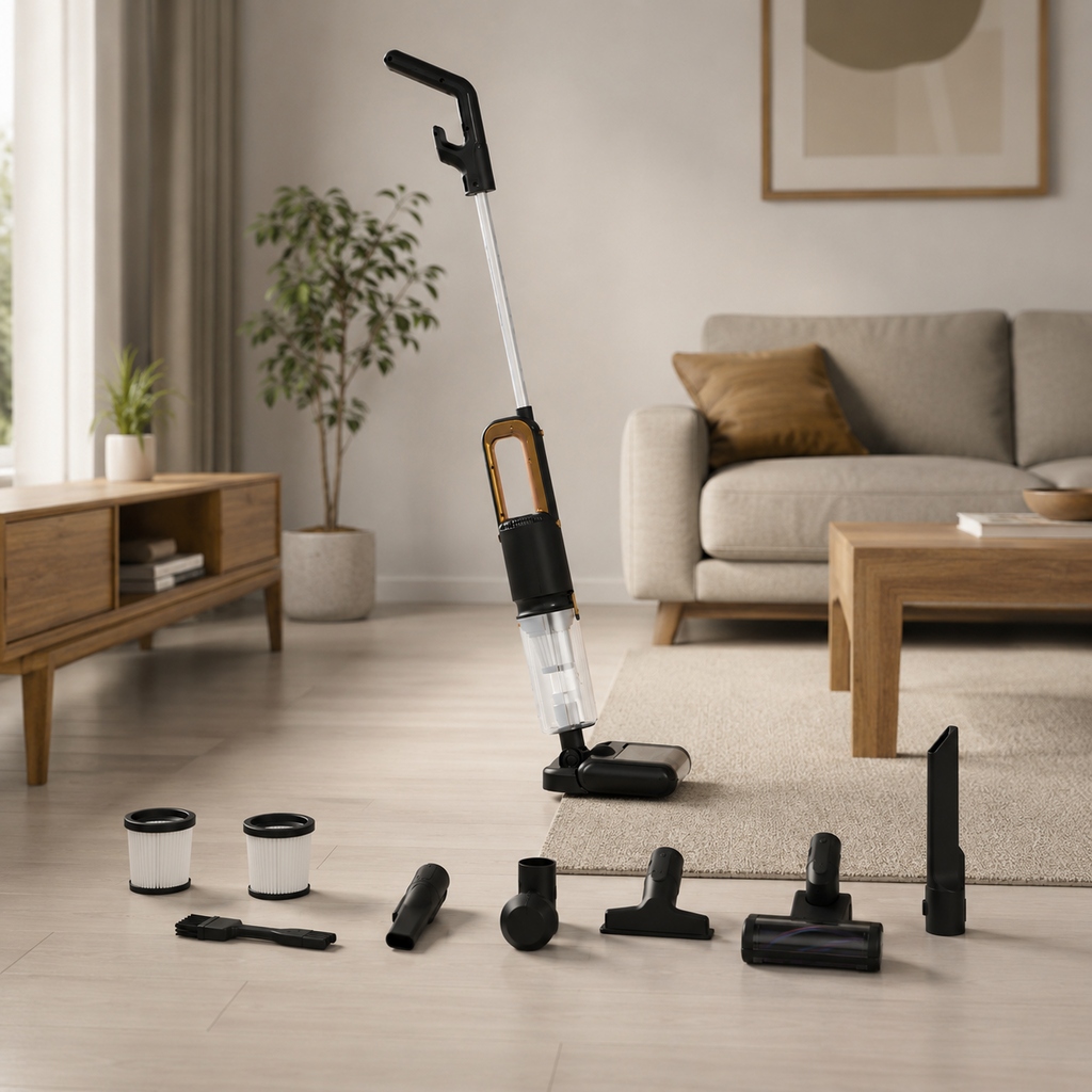 Aspirapolvere e lavapavimenti portatile 2-in-1